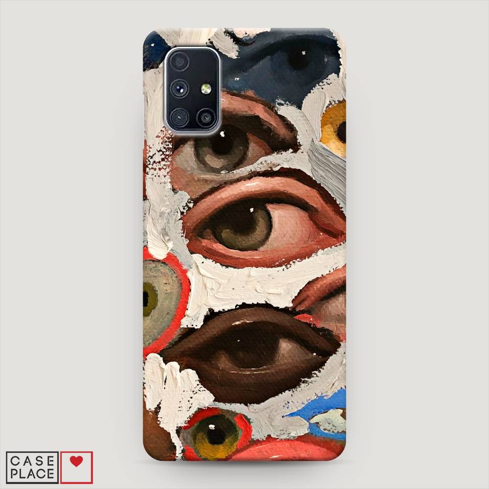 

Пластиковый чехол "Глаза масляная живопись" на Samsung Galaxy M51, 2101520-5