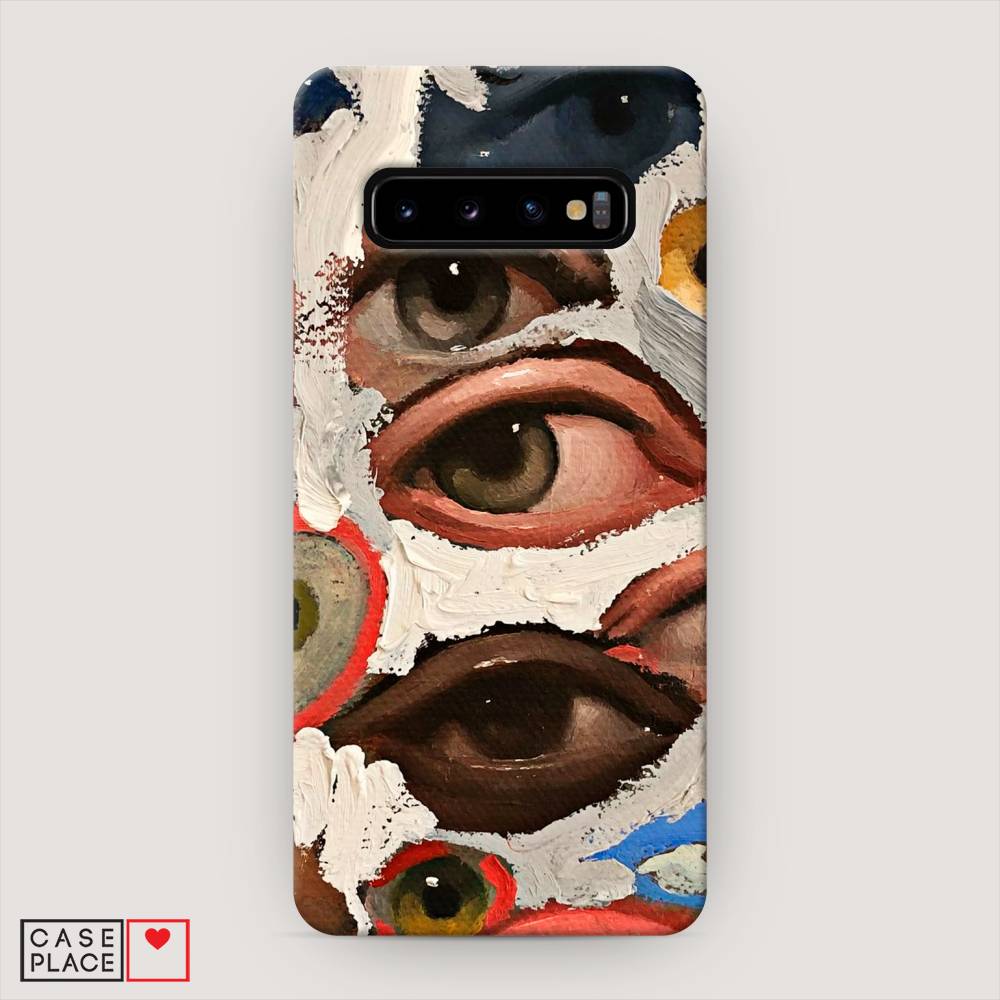 

Пластиковый чехол "Глаза масляная живопись" на Samsung Galaxy S10, 27020-5