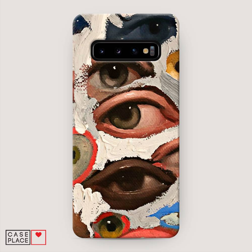 

Пластиковый чехол "Глаза масляная живопись" на Samsung Galaxy S10 +, 27120-5