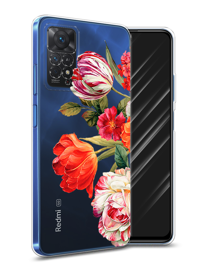 

Чехол Awog на Xiaomi Redmi Note 11 Pro "Весенний букет", Разноцветный, 315650-8
