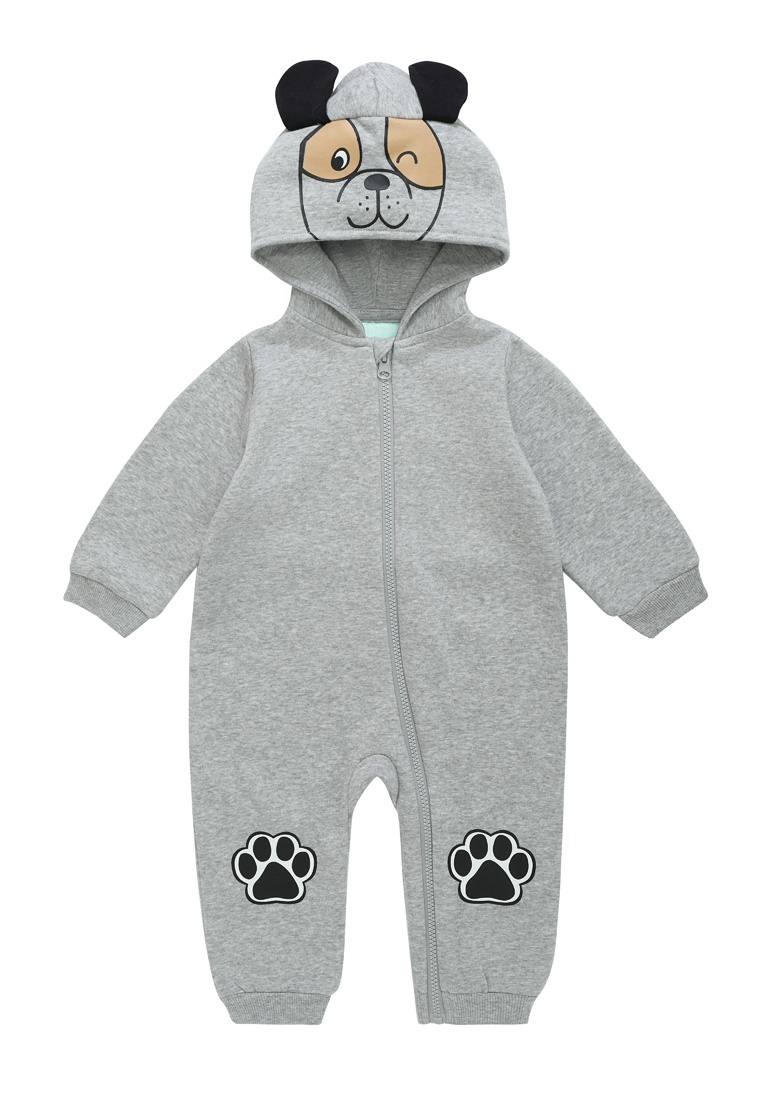 

Комбинезон детский Kari Baby SS24B062, серый, 80, SS24B062