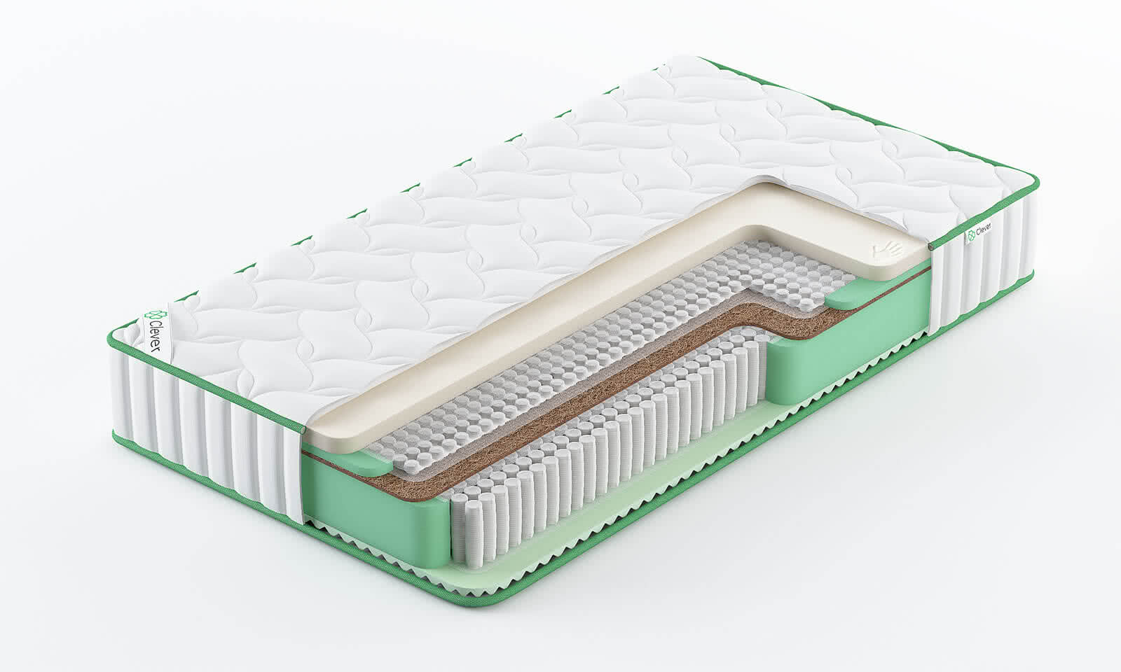 

Матрас Clever HybridTouch Max Hard S1000 85x195, Белый, HybridTouch Max Hard S1000