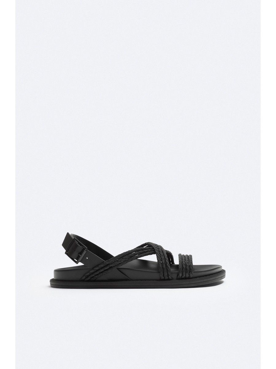 

Сандалии мужские ZARA 127183208 черные 46 EU, Черный, 127183208
