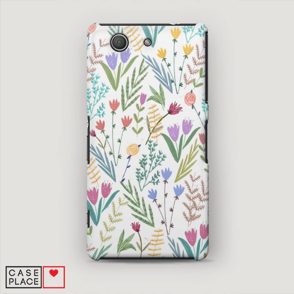 

Пластиковый чехол "Полевые цветы рисунок" на Sony Xperia Z3 compact, 52020-6