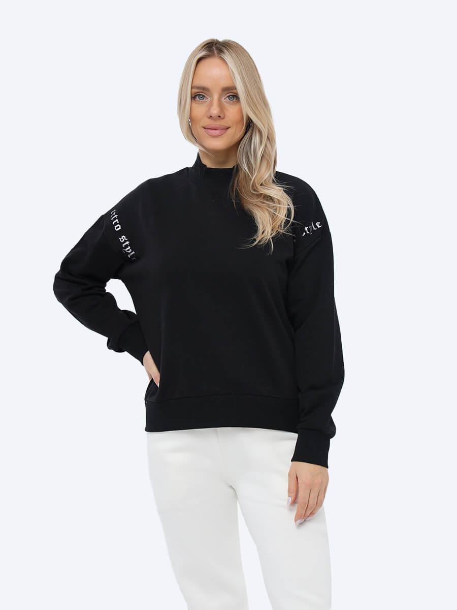 

Свитшот женский Vitacci TE7923 черный 42-44 RU, TE7923