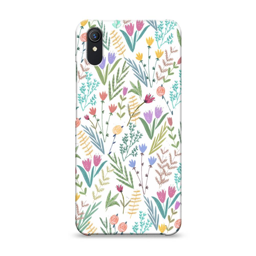 

Пластиковый чехол "Полевые цветы рисунок" на Vivo Y1s, 263220-6