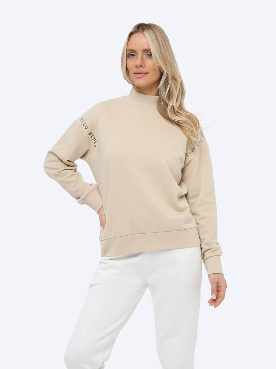 

Свитшот женский Vitacci TE7923 бежевый 40-42 RU, TE7923