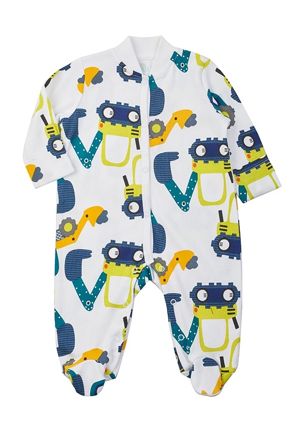 

Комбинезон детский Kari Baby SS24B01600507, белый, 56, SS24B01600507