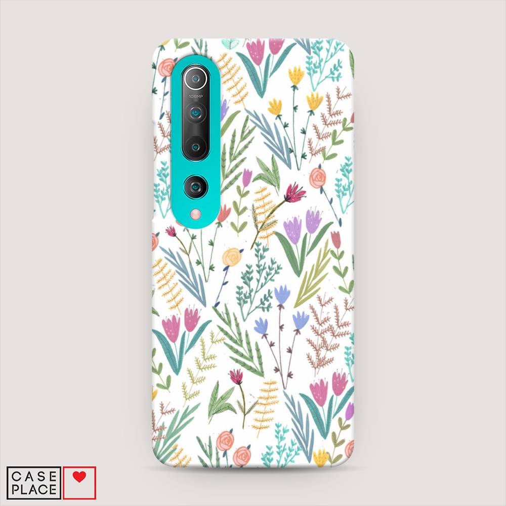 

Пластиковый чехол "Полевые цветы рисунок" на Xiaomi Mi 10 Pro, 37820-6