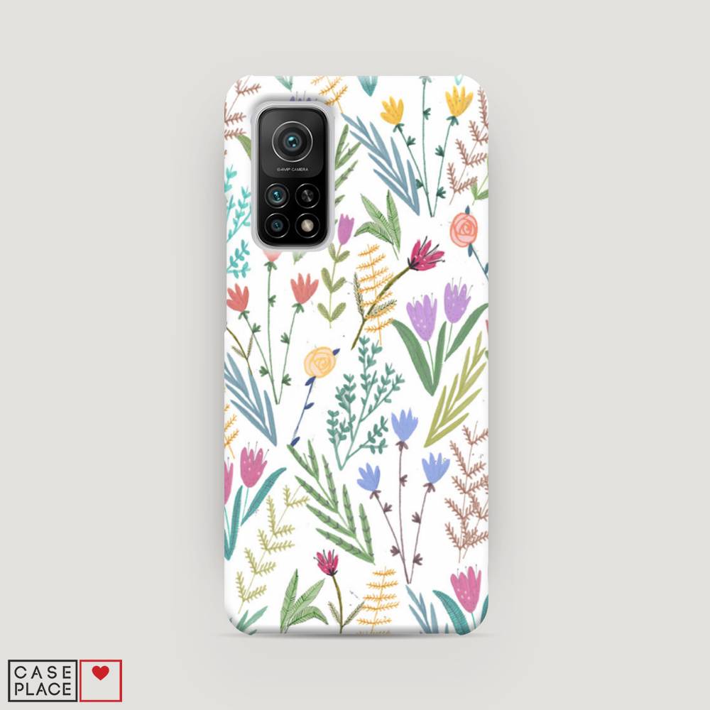 

Пластиковый чехол "Полевые цветы рисунок" на Xiaomi Mi 10T Pro, 37720-6