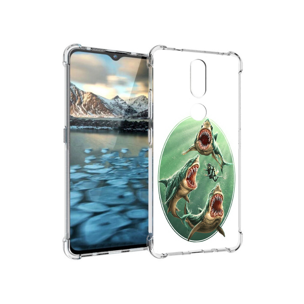 

Чехол MyPads Tocco для Nokia 2.4 синяя бездна (PT227049.107.600), Прозрачный, Tocco