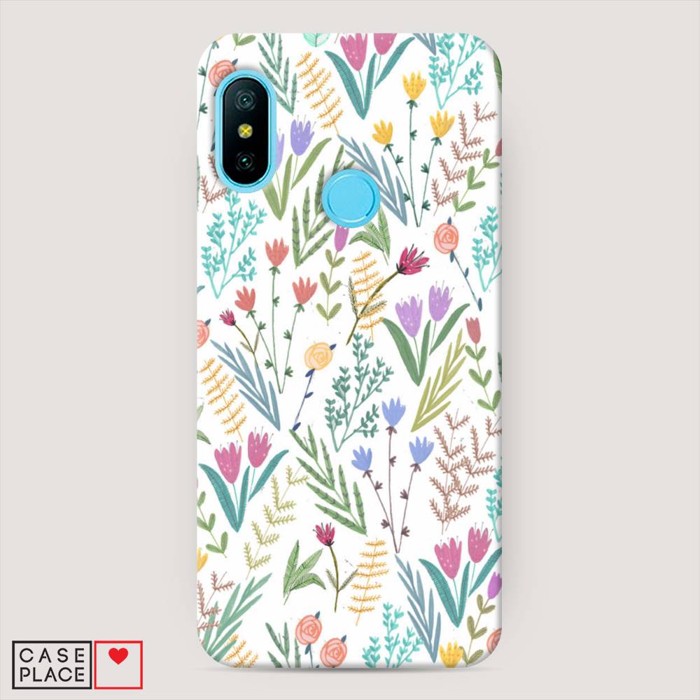 

Пластиковый чехол "Полевые цветы рисунок" на Xiaomi Mi A2 Lite, 34220-6