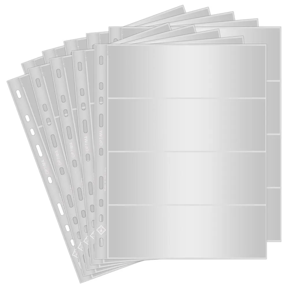 

Листы Leuchtturm318071 Optima 4C на 4 банкноты в альбом Optima