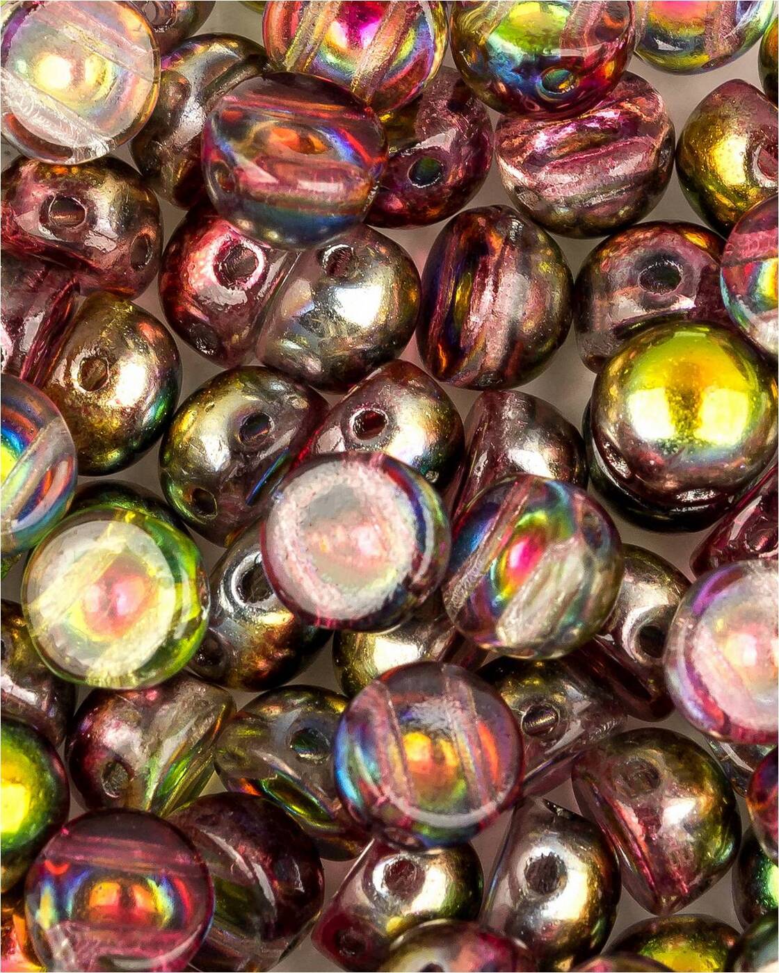 

Бусины Czech Beads с двумя отверстиями, Cabochon bead, 6 мм Crystal Magic Apple, 30 шт, Разноцветный, Cabochon bead