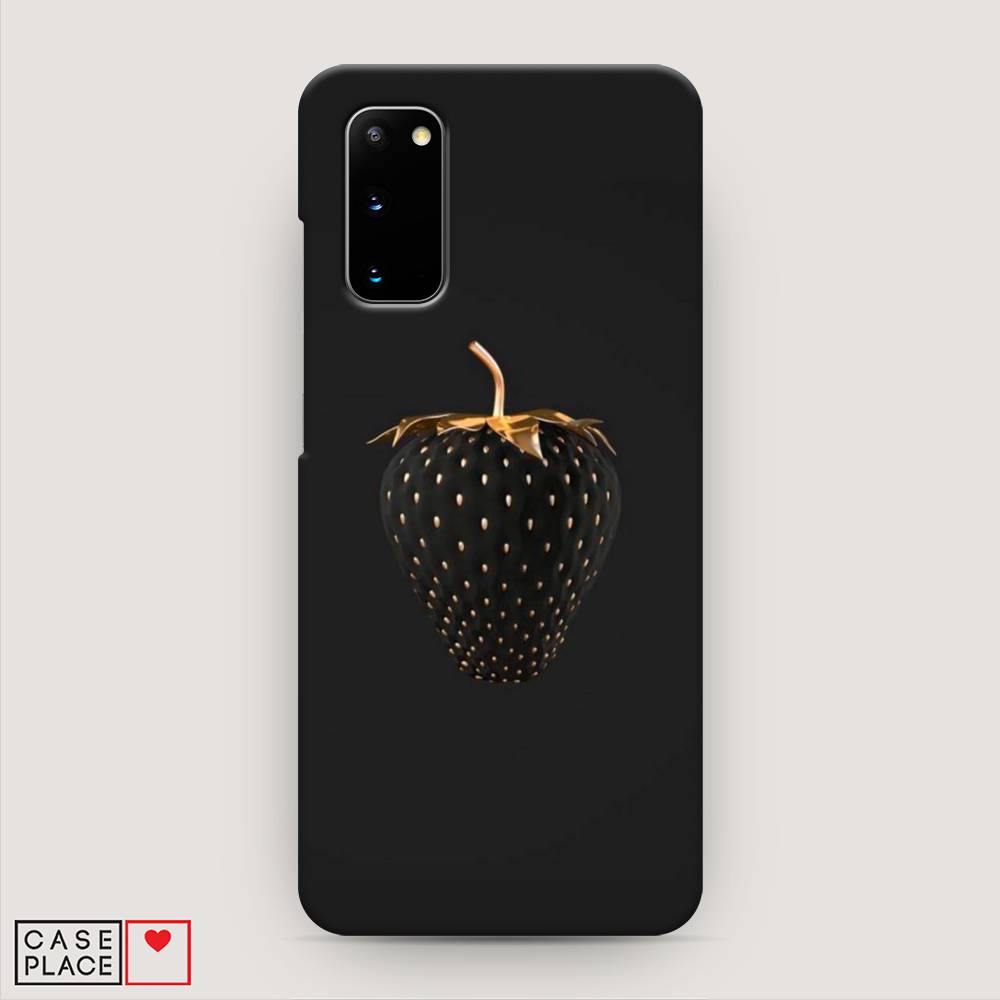 

Пластиковый чехол "Черно-золотая клубника" на Samsung Galaxy S20, 29220-7