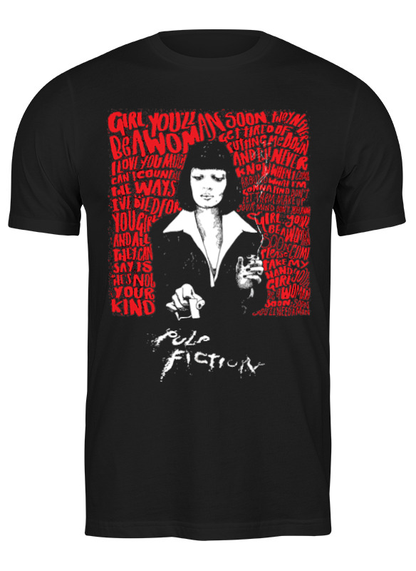 

Футболка мужская Printio Pulp fiction black черная M, Черный, Pulp fiction black