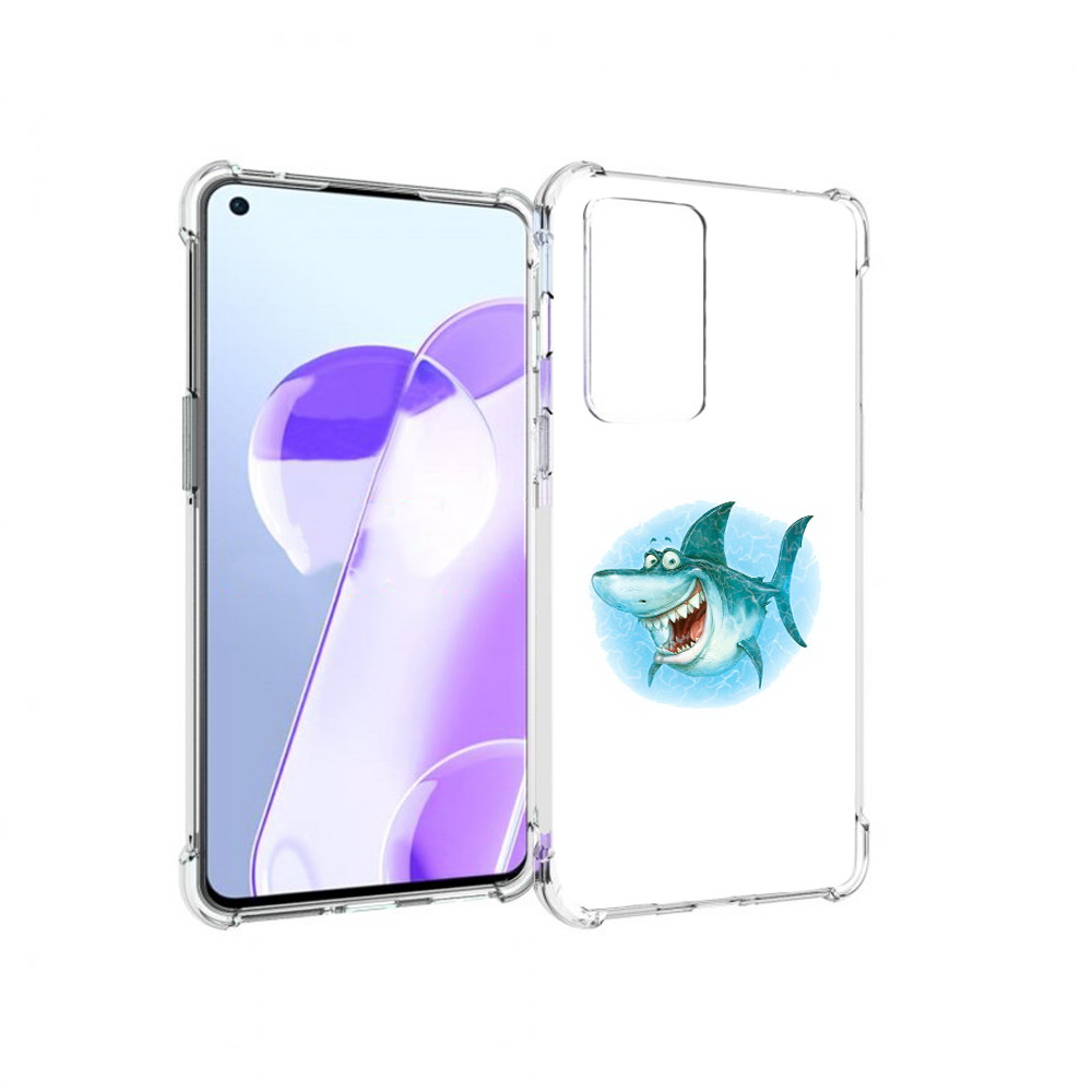 

Чехол MyPads Tocco для OnePlus 9RT веселая акула (PT172016.131.261), Прозрачный, Tocco