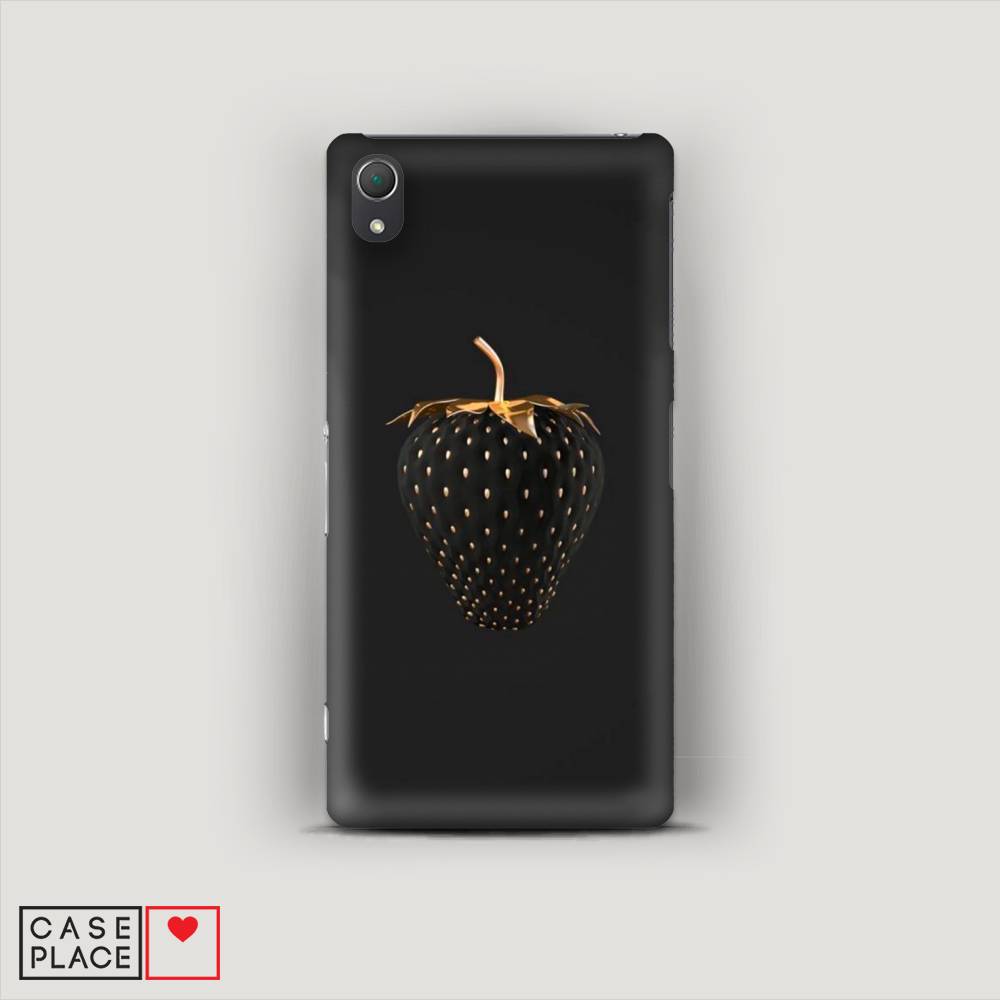 

Пластиковый чехол "Черно-золотая клубника" на Sony Xperia Z2