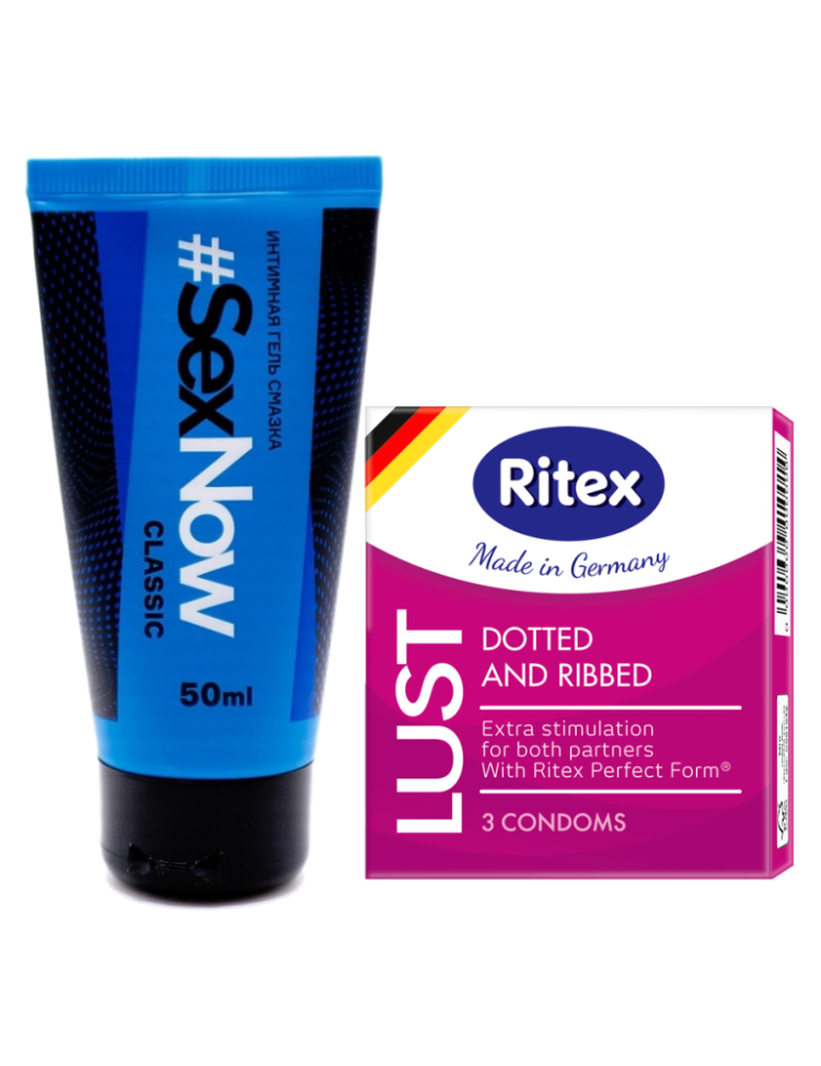 

Набор SexNow Classic 50 мл + Ritex Lust 3 шт., Прозрачный