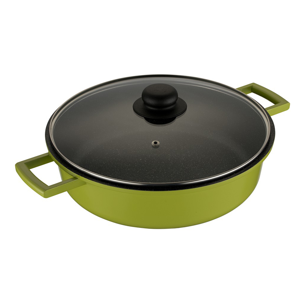 

Жаровня Casta Color антипригарная с крышкой 28 см