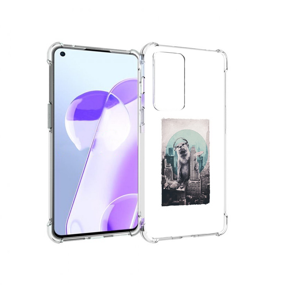 

Чехол MyPads Tocco для OnePlus 9RT выдра в городе (PT172016.131.283), Прозрачный, Tocco