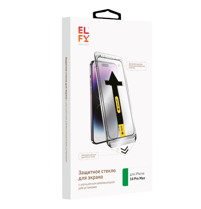 Защитное стекло для планшетов ELFY для iPhone 14 Pro Max EWE-TG-IP14PMG-BL-M 1499₽