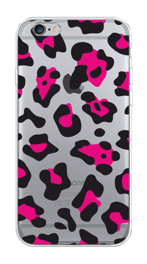 

Чехол на Apple iPhone 6/6S "Pink cow spots", Черный;розовый, 10450-1