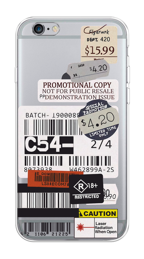 

Чехол на Apple iPhone 6/6S "Flight to Paris", Серый;бежевый, 10450-1