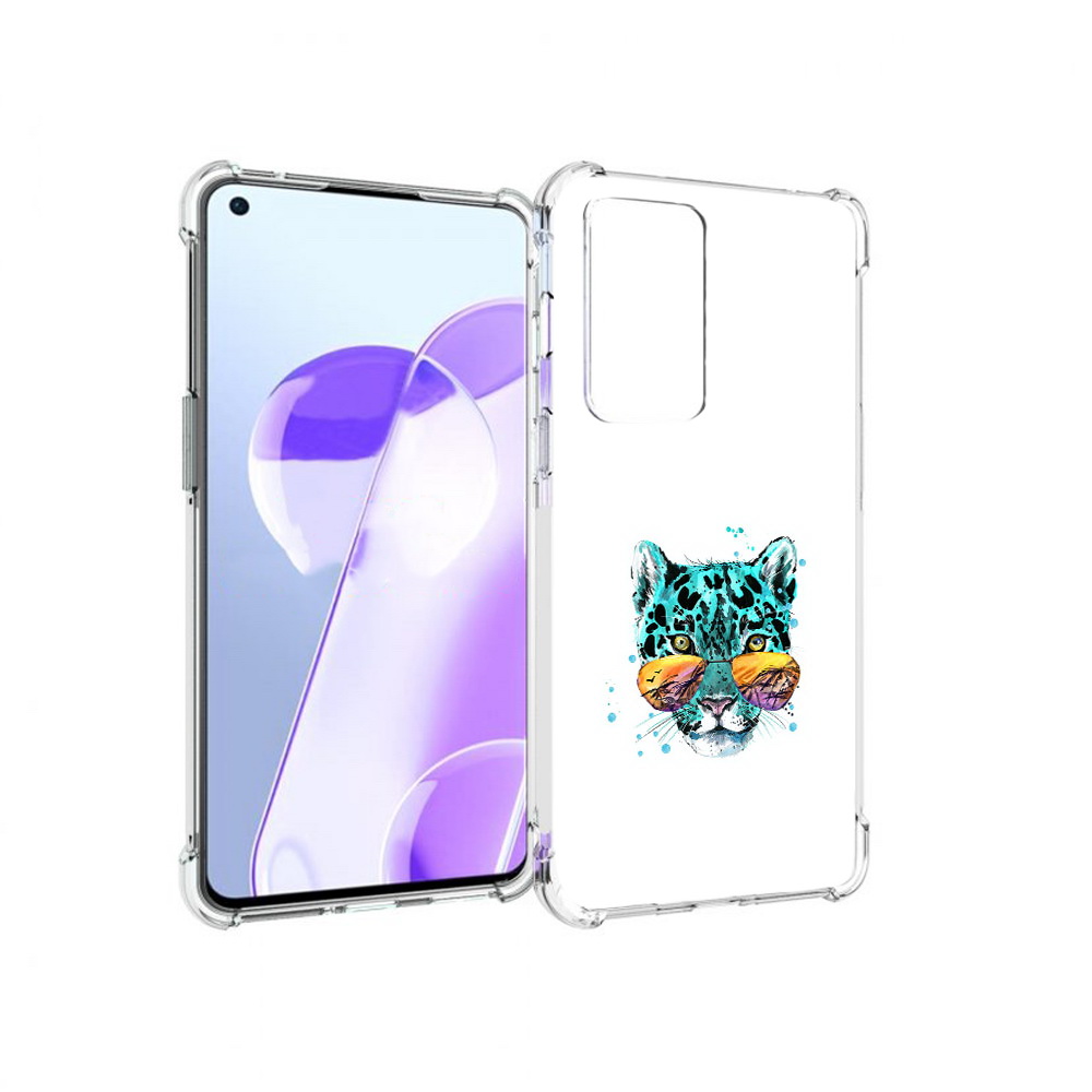 

Чехол MyPads Tocco для OnePlus 9RT голубой лео (PT172016.131.294), Прозрачный, Tocco