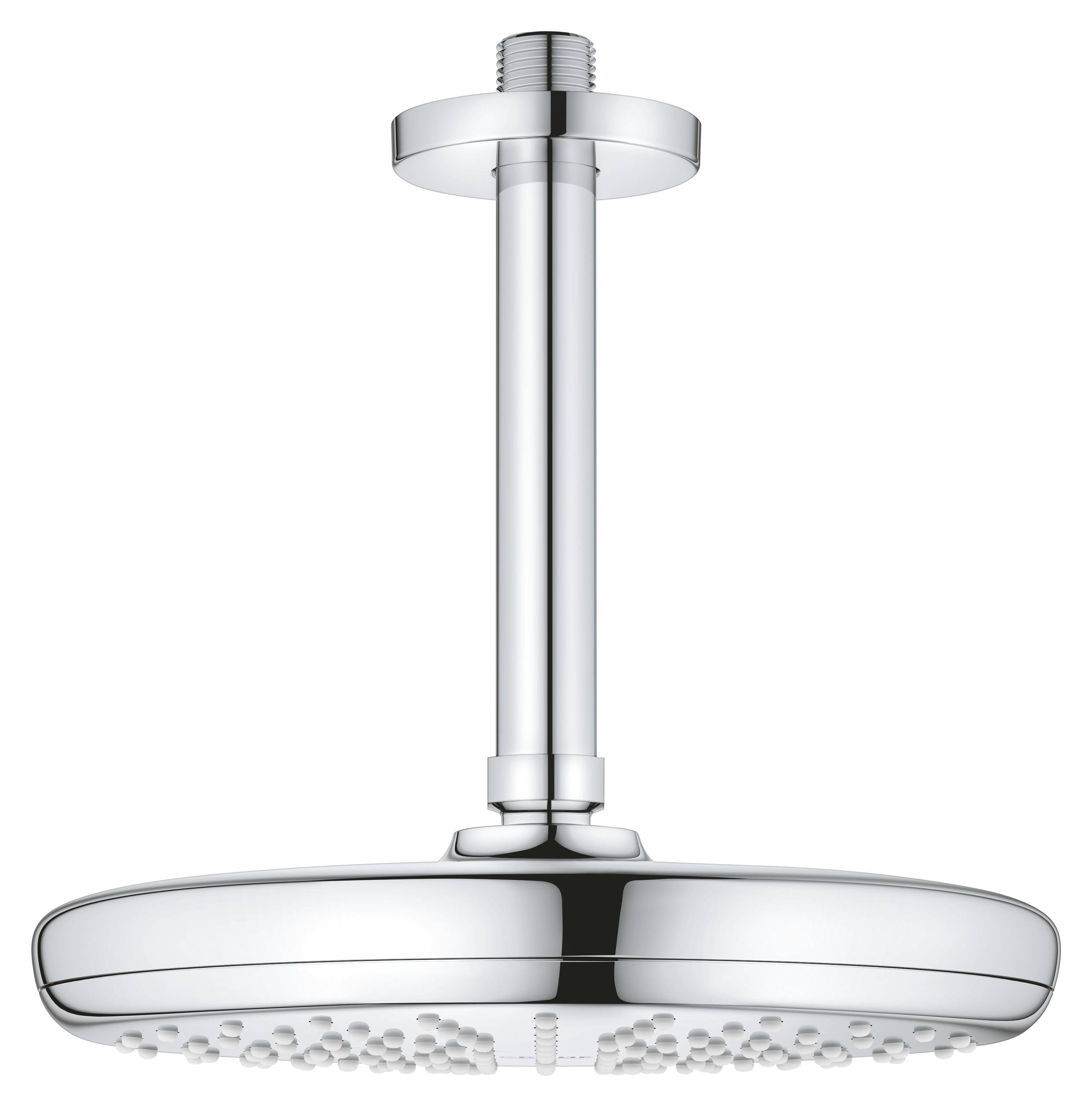 Верхний душ GROHE Tempesta 210 с потолочным душевым кронштейном, хром (26414000) боковой душ 127 мм grohe rainshower f series 27251da0