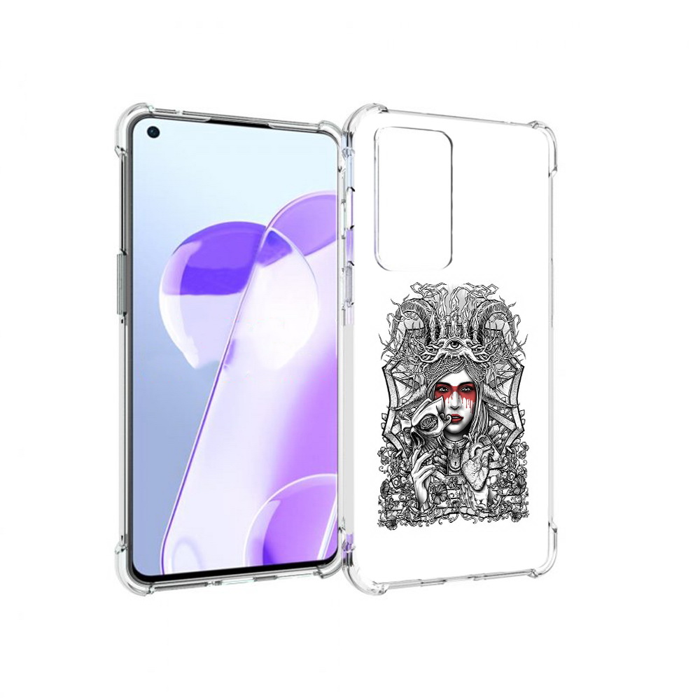 

Чехол MyPads Tocco для OnePlus 9RT грусная девушка (PT172016.131.302), Прозрачный, Tocco