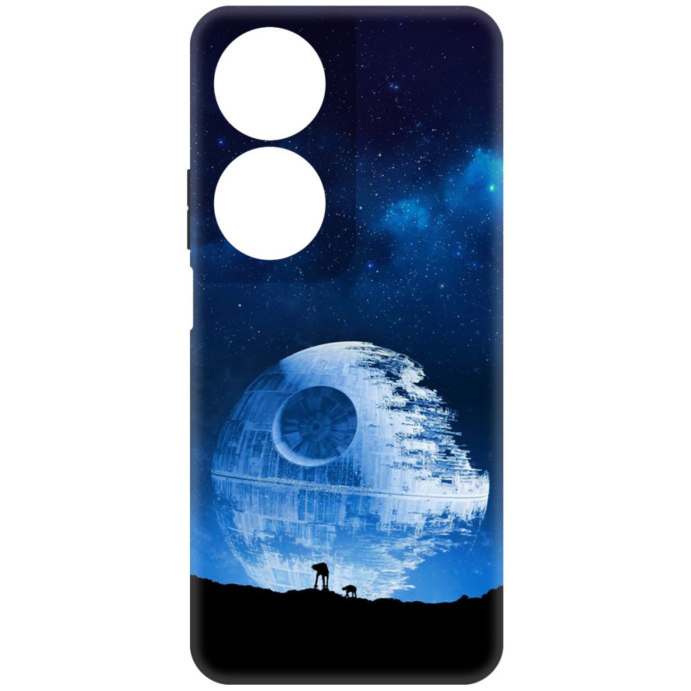 

Чехол-накладка Krutoff Soft Case Звездные Войны. Звезда смерти для Honor X7b черный