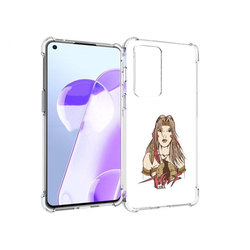 

Чехол MyPads Tocco для OnePlus 9RT девушка волк (PT172016.131.306), Прозрачный, Tocco