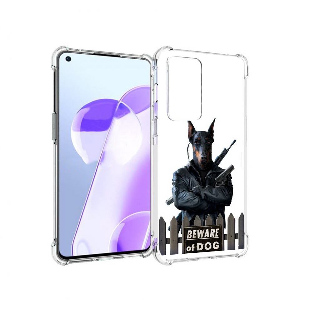 

Чехол MyPads Tocco для OnePlus 9RT доберман (PT172016.131.332), Прозрачный, Tocco