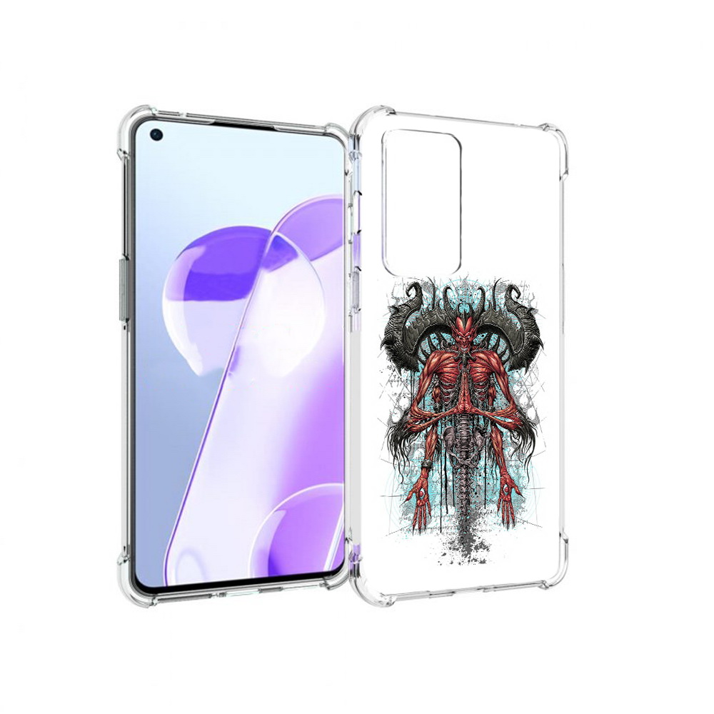 

Чехол MyPads Tocco для OnePlus 9RT дьявол (PT172016.131.340), Прозрачный, Tocco