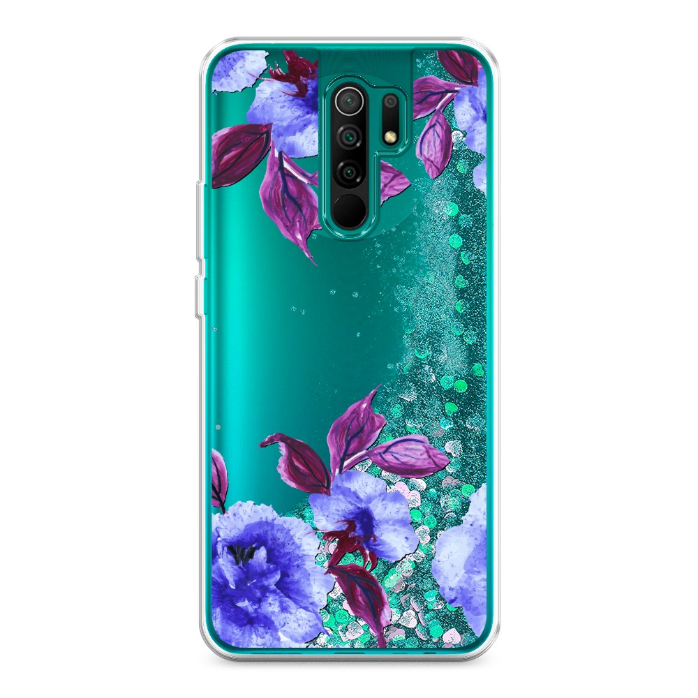 

Жидкий чехол с блестками "Цветочная фантазия 5" на Xiaomi Redmi 9, 38395-1