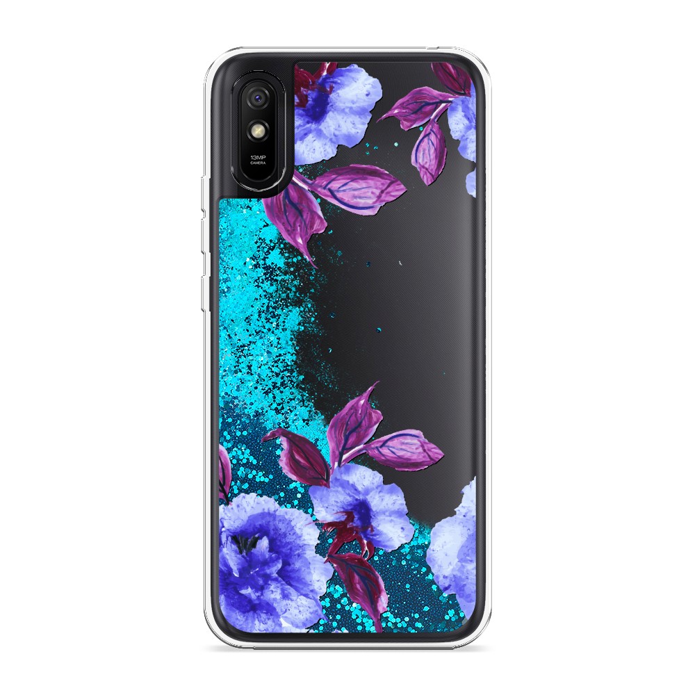 

Жидкий чехол с блестками "Цветочная фантазия 5" на Xiaomi Redmi 9A, 38993-1