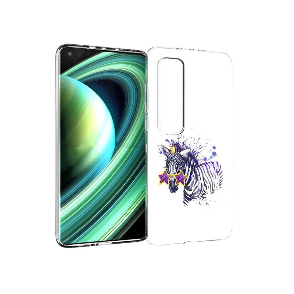 

Чехол MyPads Tocco для Xiaomi Mi 10 Ultra акварельная зебра (PT156404.264.215), Прозрачный, Tocco