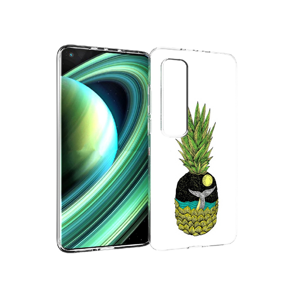 

Чехол MyPads Tocco для Xiaomi Mi 10 Ultra ананас с китом (PT156404.264.220), Прозрачный, Tocco