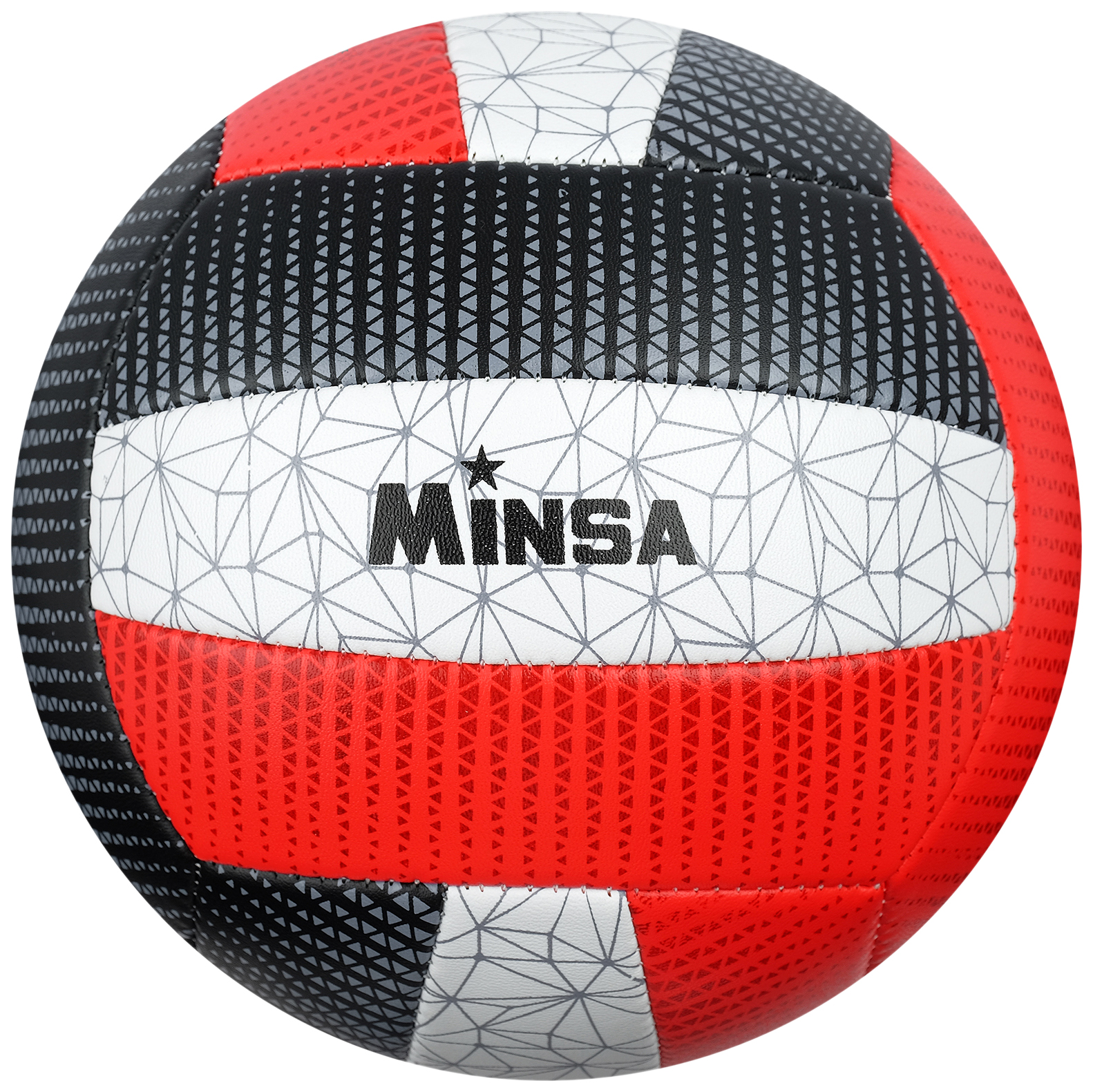 Мяч волейбольный MINSA размер 5 260 г 2 подслоя 18 панелей PVC бутиловая камера MINSA