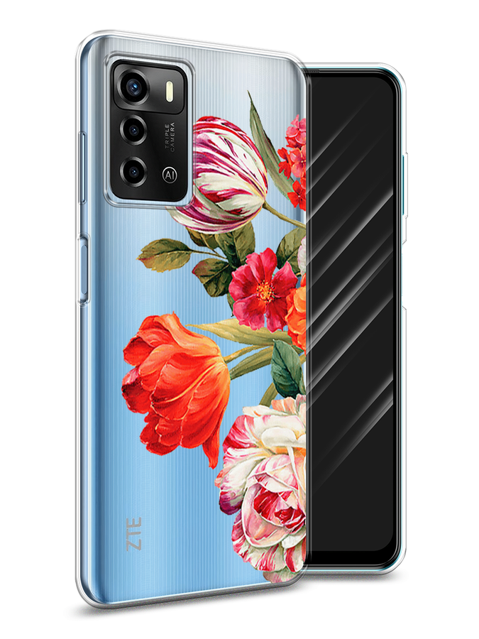 

Чехол Awog на ZTE Blade A72 / ЗТЕ Блэйд A72 "Весенний букет", Разноцветный, 135450-8