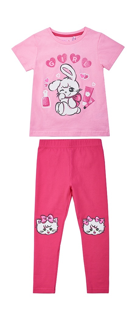 

Костюм повседневный Kari Kids SS24C33700615, розовый, 110, SS24C33700615