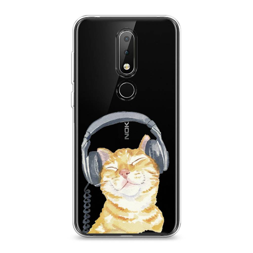 

Чехол Awog "Кот меломан" для Nokia X6 2018