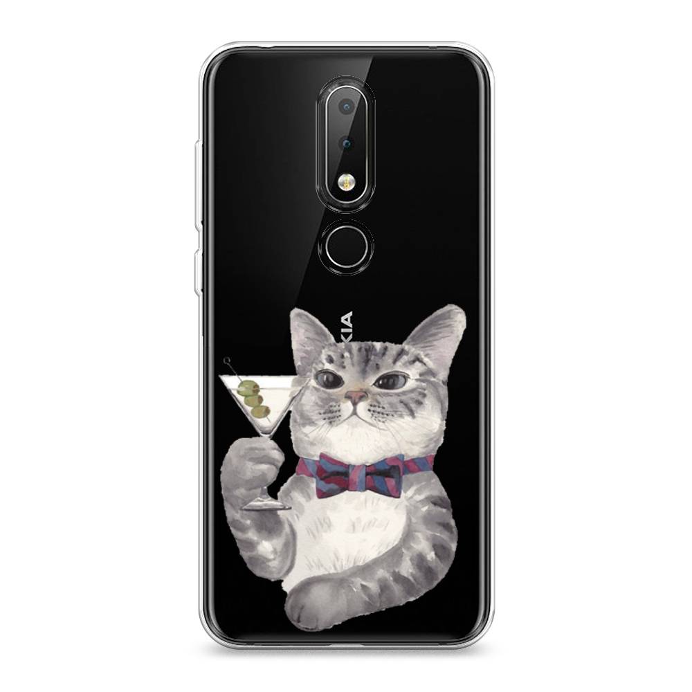 

Чехол Awog "Кот джентльмен" для Nokia X6 2018