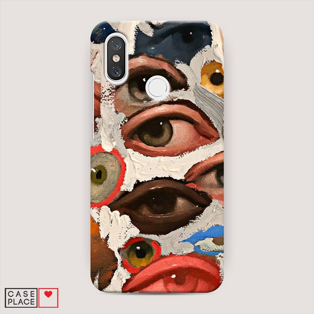 

Пластиковый чехол "Глаза масляная живопись" на Xiaomi Mi 8, 33520-5