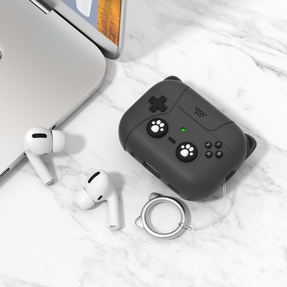 

Чехол для наушников CatGame Apple AirPods Pro, Pro 2 черный, Apple AirPods Pro, Pro 2