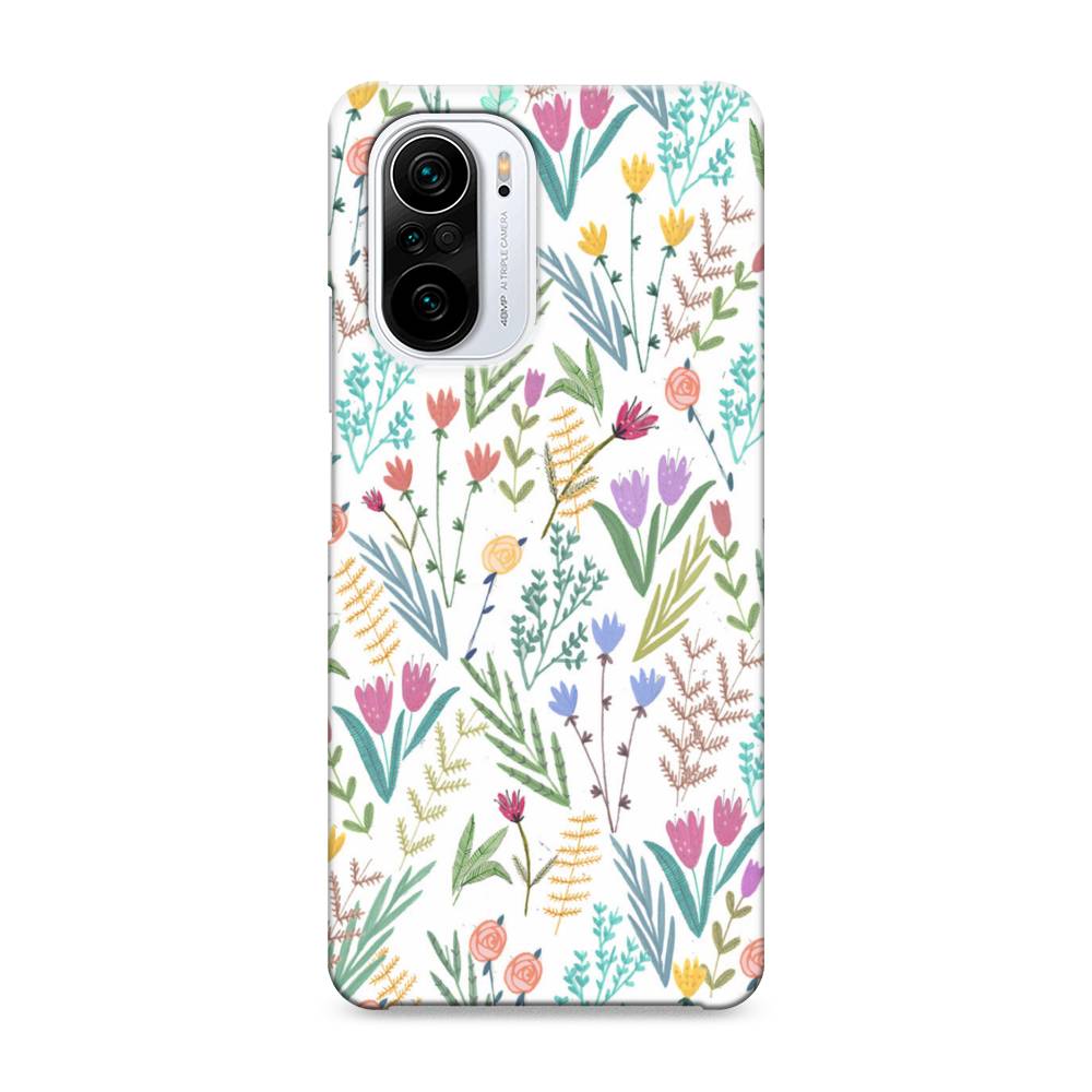 

Пластиковый чехол "Полевые цветы рисунок" на Xiaomi Poco F3, 310120-6