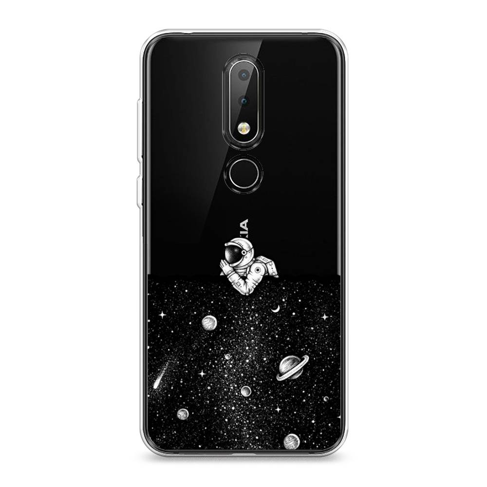 

Чехол Awog на Nokia X6 2018 / Нокиа X6 2018 "Космический сон", Серый, 121450-4