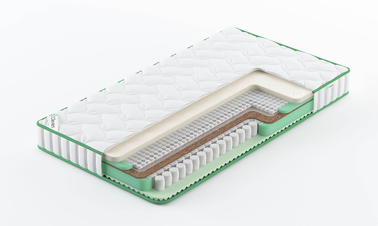 

Матрас Clever HybridTouch Max Hard Slim 140x186, Белый, HybridTouch Max Hard Slim