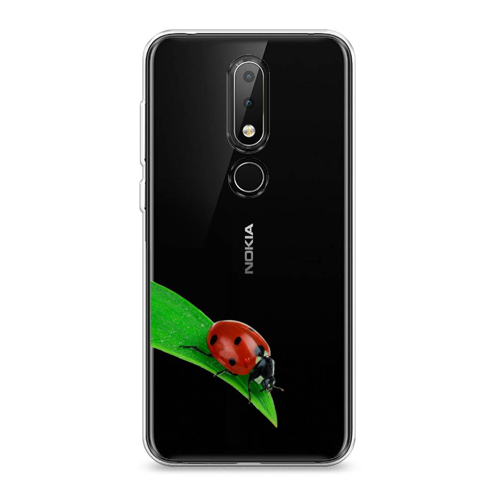 

Чехол Awog на Nokia X6 2018 / Нокиа X6 2018 "На счастье", Белый;красный;зеленый, 121450-1